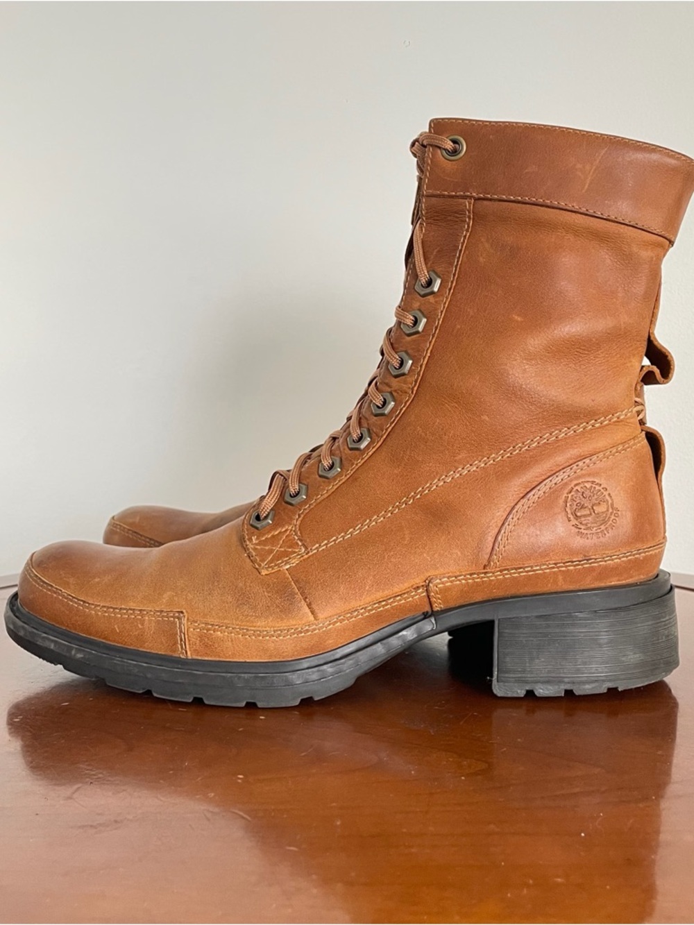 Timberland Earthkeepers Smartwool 6-inch Tan Leather Combat Work Boots
